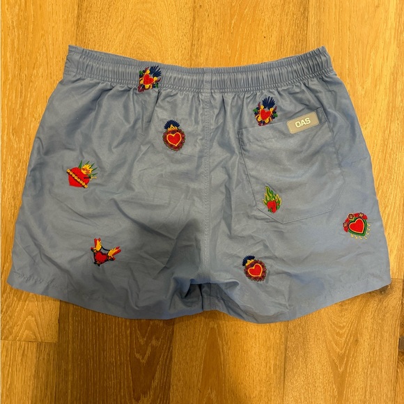 OAS Size XL Stamped Hearts Bathing Suit - Picture 3 of 3